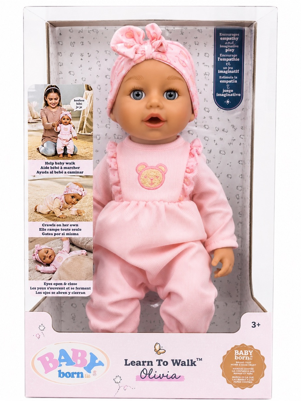 Learn To Walk Olivia Doll - Pink